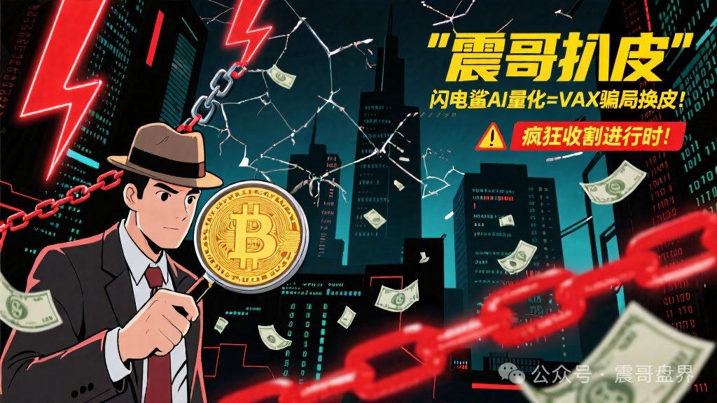 震哥扒皮：闪电鲨AI量化就是VAX骗局换皮！正在疯狂收割！