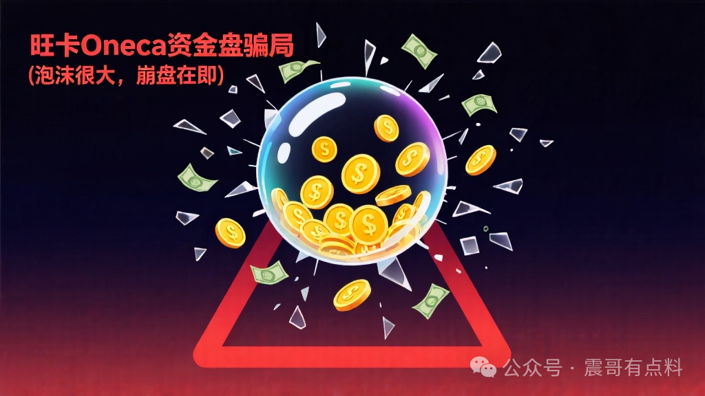 旺卡Oneca资金盘骗局，泡沫很大，崩盘在即